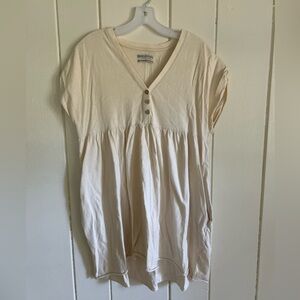 Cream Dress with Pockets